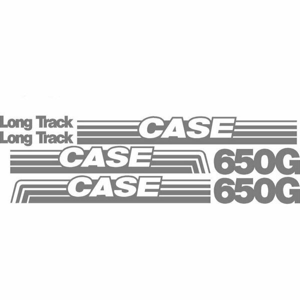 Whole Machine Decal Set Fits Case Crawler Dozer 650G Long Track, Aftermarket, Mfr#: MAE30-0015